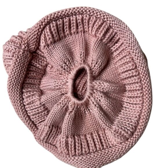 C.C Blush Knit Beanie One Size - Picture 2 of 3